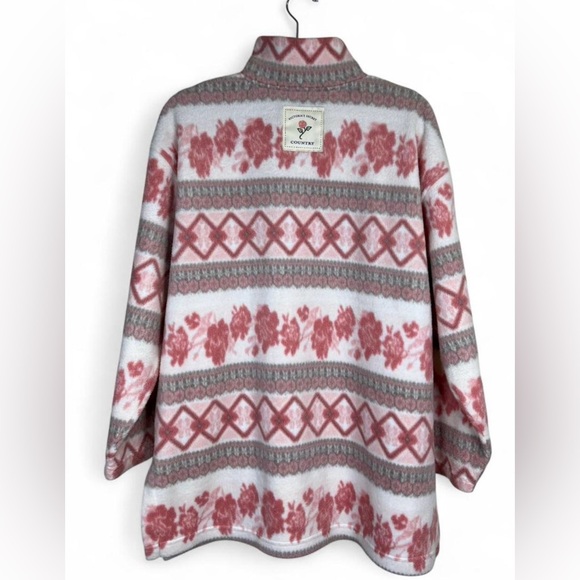 Vintage 90s Victoria's Secret
Country Rose Floral Baggy Sherpa Flannel Jacket. - Picture 6 of 6